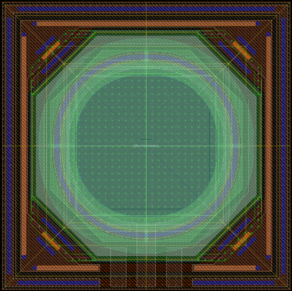 Layout of APD device